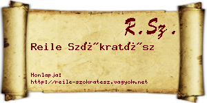 Reile Szókratész névjegykártya